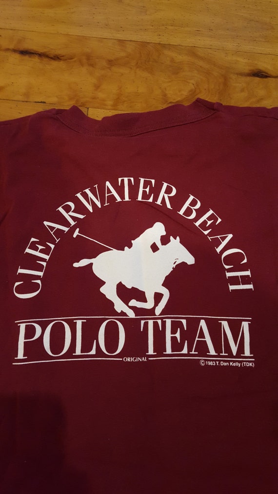 Vintage Clearwater Beach Polo Team T-shirt - image 2