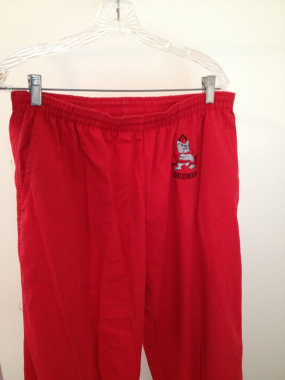 Vintage Georgia University Red Pants - image 2