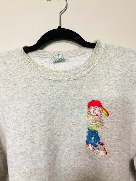 Rare Vintage Betty Boop Too Cute Guetta Bros Sweat