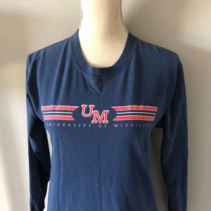 Vintage University of Mississippi Longsleeve Tshirt