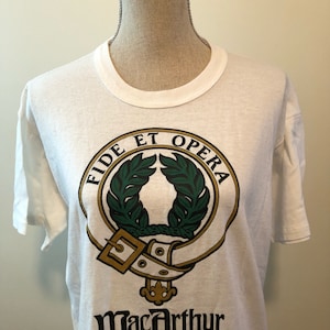Vintage MacArthur Fide et Opera Scotland 80s Tshirt