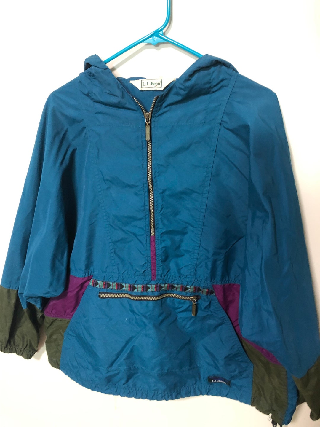 Vintage L.l.bean Pullover Windbreaker Jacket Etsy