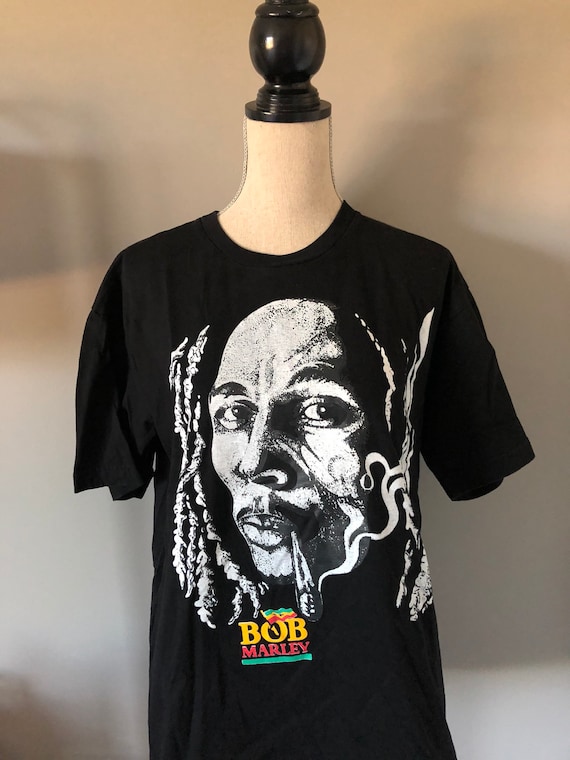 90s ボブ・マーリー TシャツLブラック vintage ZION 1998年