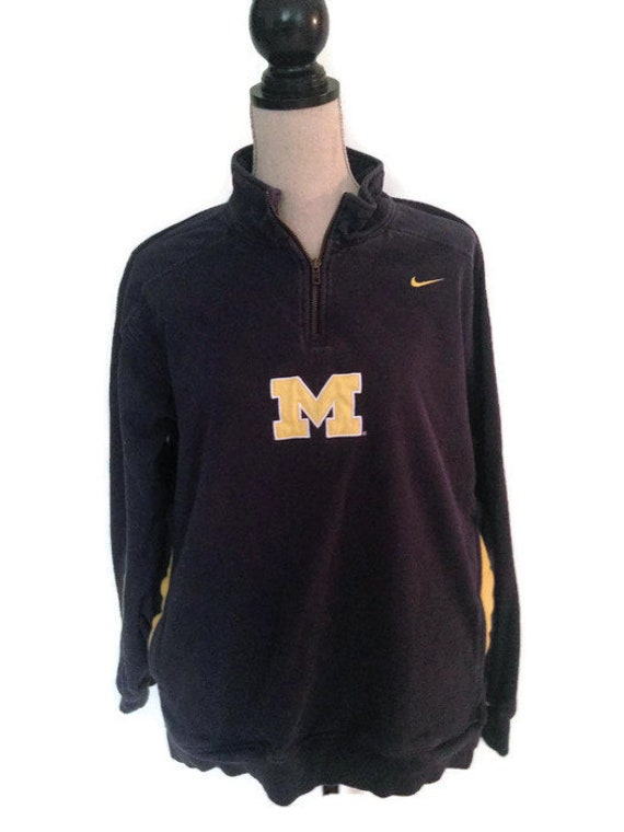 nike michigan quarter zip