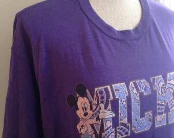 Camiseta vintage de Mickey Mouse de los años 80 con Velva Sheen
