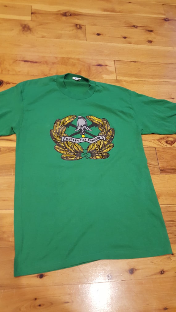 Vintage Dublin Ireland Fire Brigade Tshirt