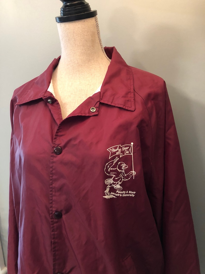 Joseph/'s College St Joe/'s Hawks 70s Rare Jacket Vintage St