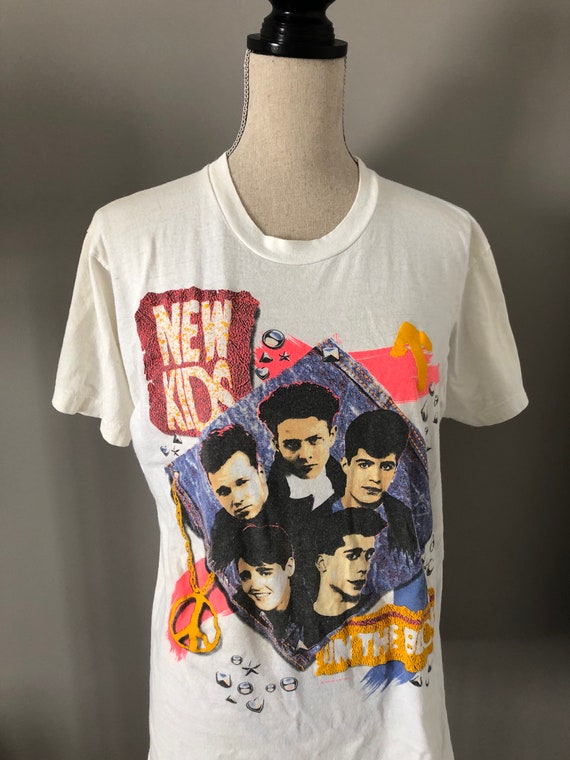 80s ヴィンテージTシャツNew Kids On The Block L Vintage New Kids on the Block 1990 Tshirt - Etsy