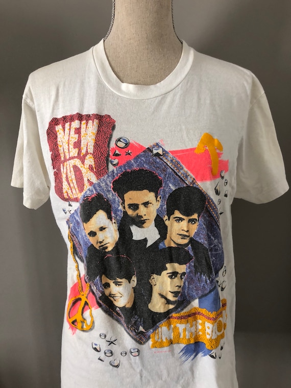 Vintage New Kids on the Block 1990 Tshirt - image 2