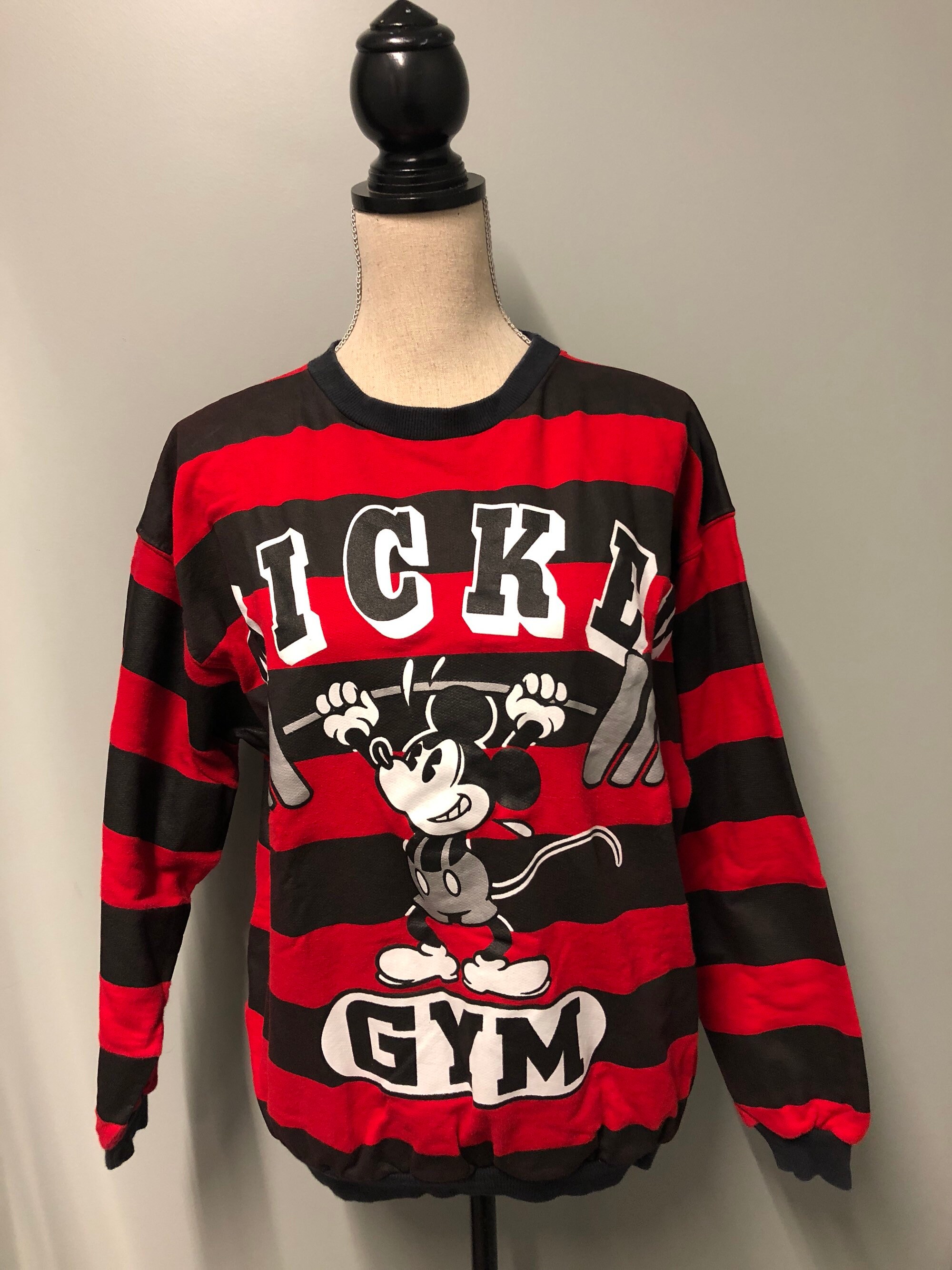 Vintage Mickey Mouse Gym Disney 80s Sweatshirt - Etsy
