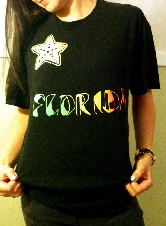 Vintage 80s neon Florida tshirt