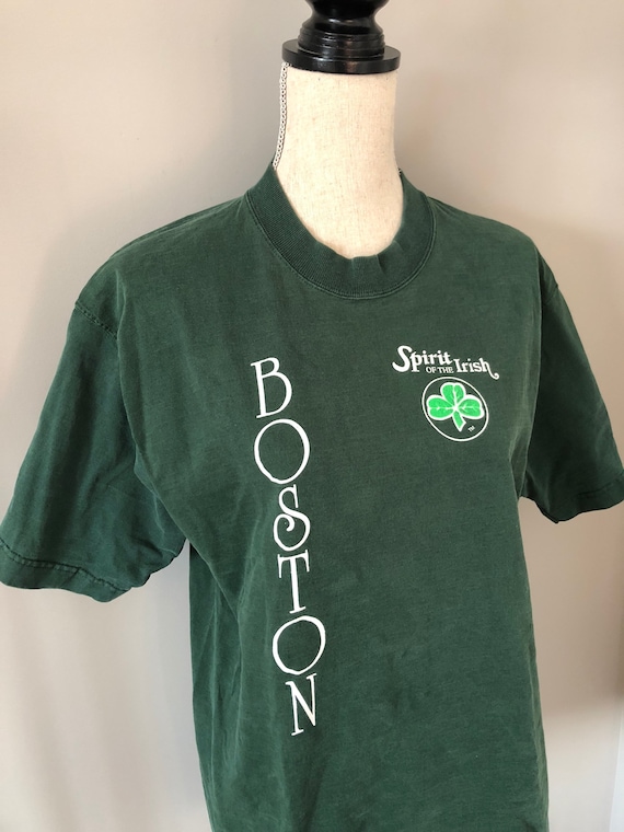 Vintage Shamrock Boston spirit of the Irish tshirt