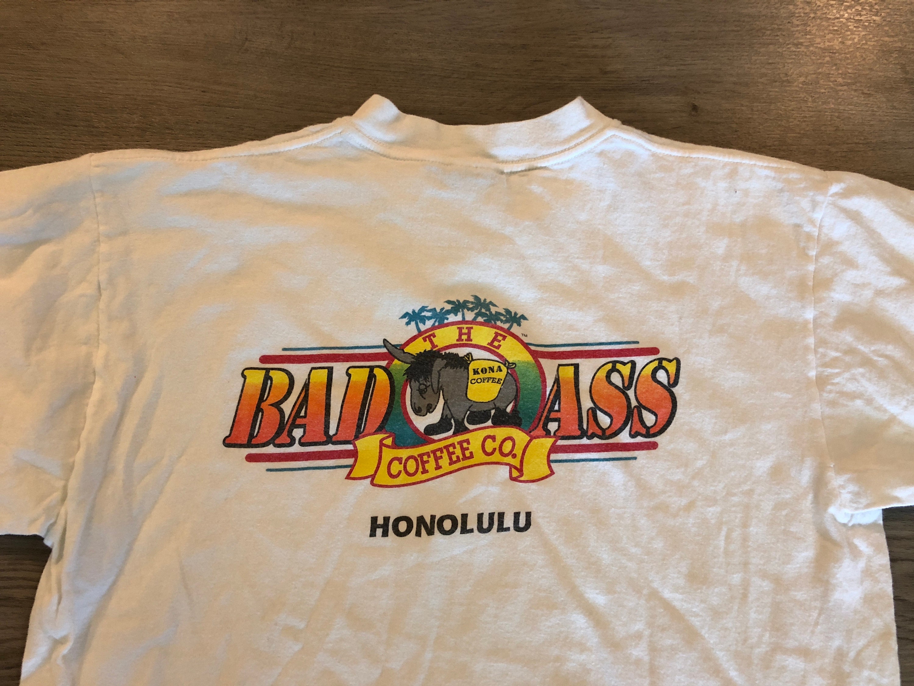 Vintage Bad Ass Kona Coffee Honolulu Hawaii Crazy Shirts 90s Vintage Bad Ass Kona Coffee Honolulu Hawaii Crazy Shirts 90s