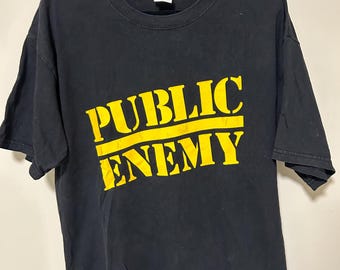 Vintage 90s Public Enemy Rap All Over Print T-shirt, XL - Etsy