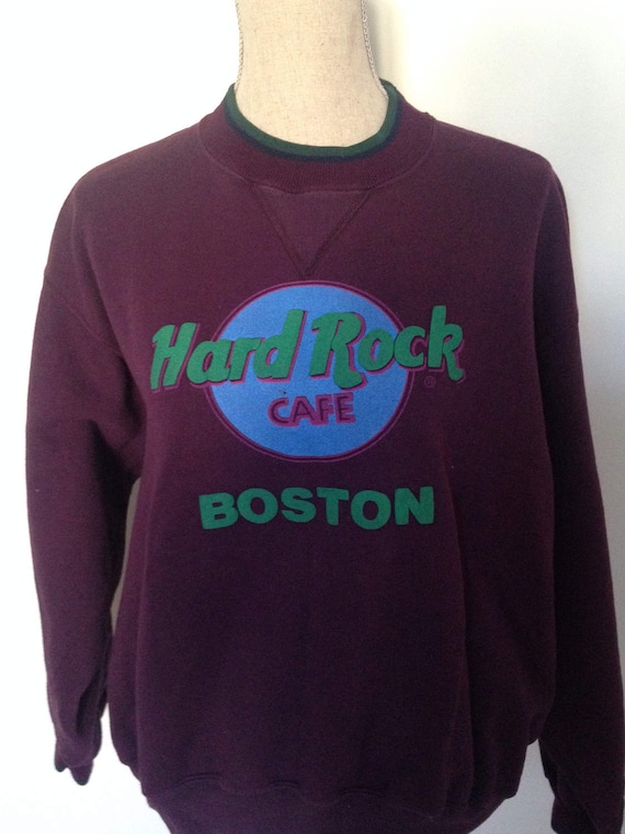 90s USA製 Hard Rock CAFE BOSTON スウェット ²¹street™ | Vintage 1990's Hard Rock Cafe BOSTON Embroidered