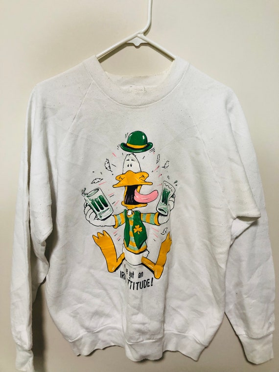 Vintage Funny Duck St. Patricks Day Irish Attitude