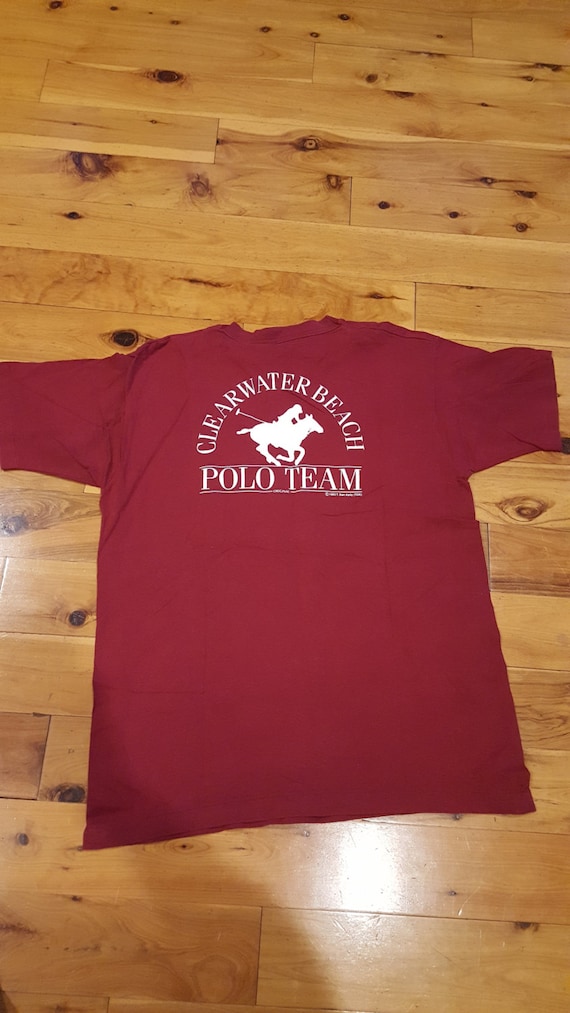 Vintage Clearwater Beach Polo Team T-shirt - image 1