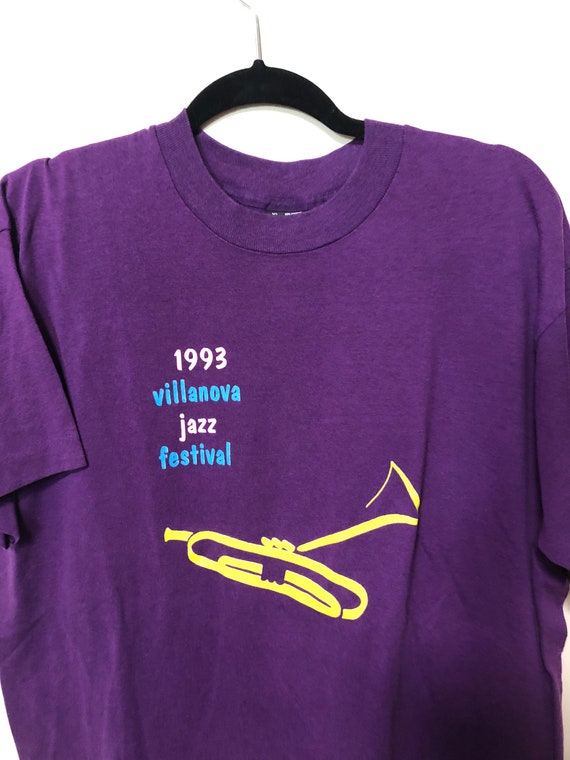 Vintage 1993 Villanova Jazz Festival 90s Tshirt - image 2