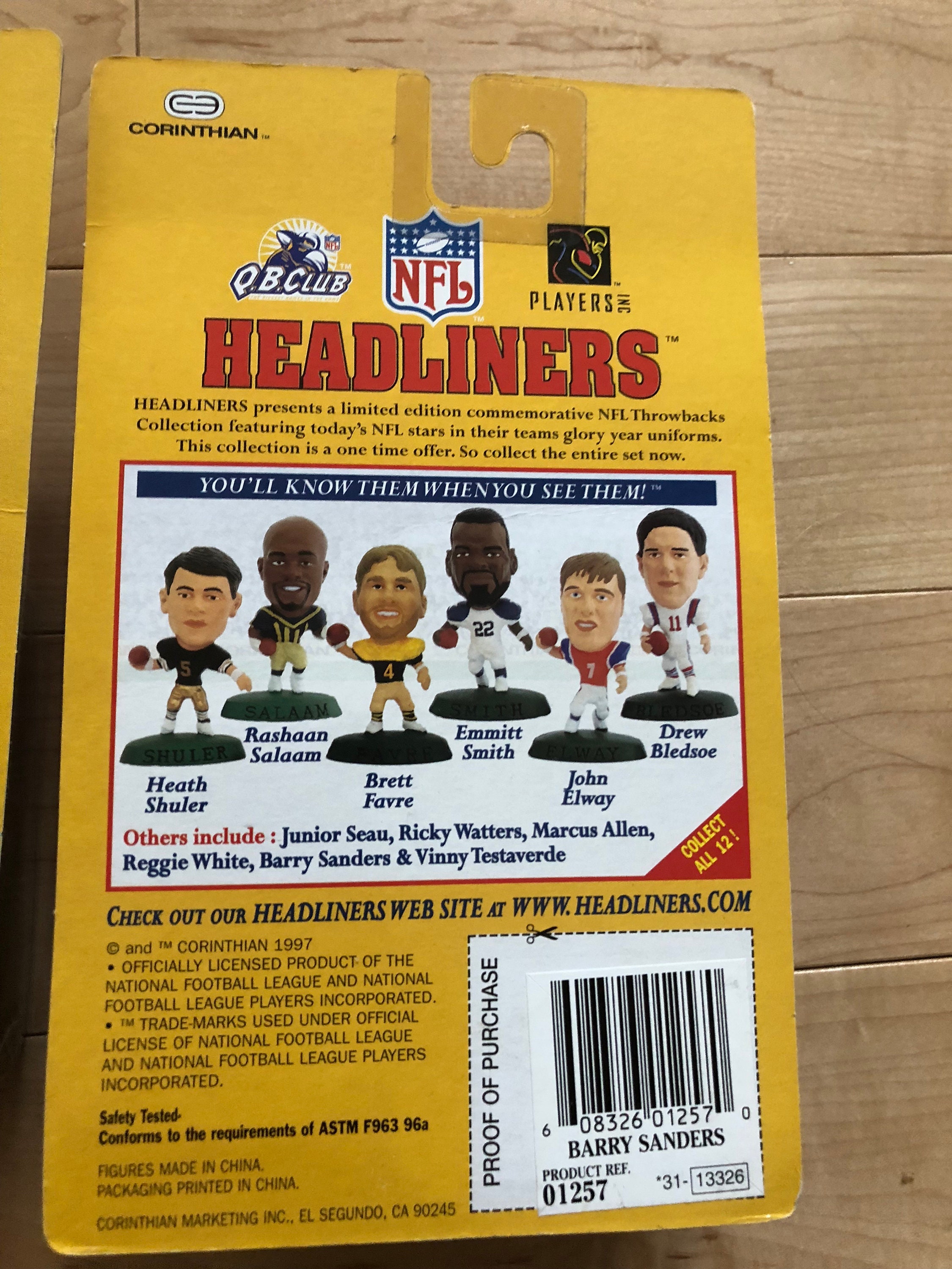 Vintage NFL Headliner 1997 College Corinthian Football Sports