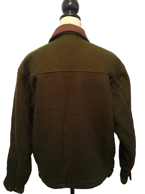 Vintage Woolrich Men's Green Wool Hunting Jacket - image 5