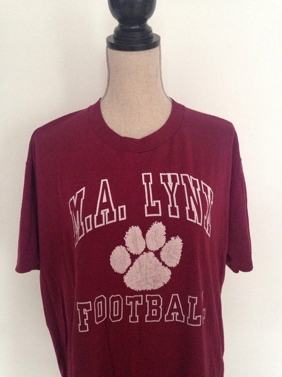 Vintage M.A. lynx Football Tshirt 90s
