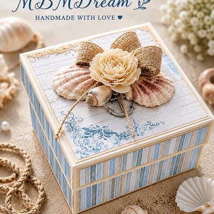 Beach Exploding Box Card – Handmade Sea Theme Gift Box, Vacation Memories, Summer Gift, Travel Keepsake