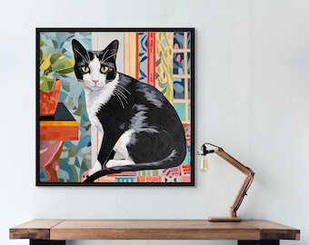 Designer Cats Canvas Print: Framed Limited Edition Wall Art - Orio