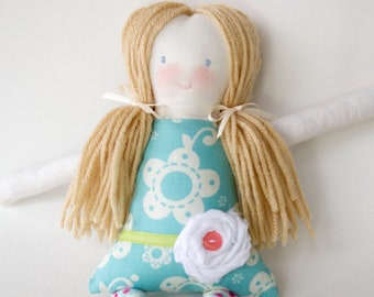 Handmade 12 inch Rag Cloth Vintage Doll, Olivia