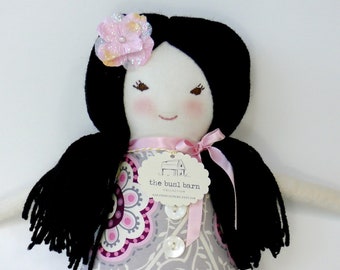 Handmade Cloth Doll, Rag Doll, Asian Chinese Korean Doll, Stella