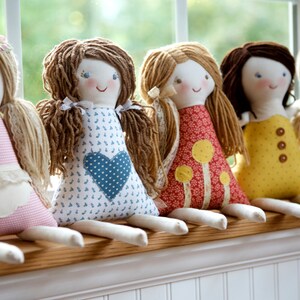 Custom Set of 3 Rag Waldorf Dolls, Personalized, custom cloth doll image 5