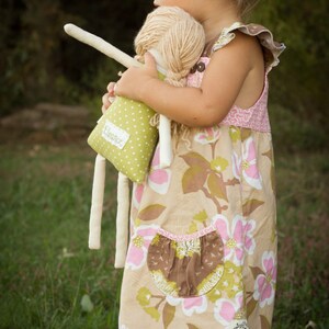 Eco-Friendly Rag Cloth Doll, Personalization Keepsake Waldorf Fabric Doll, Eleanor image 3