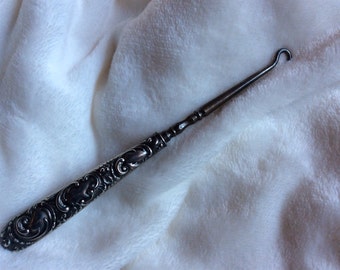 Antique Sterling Silver Button Hook