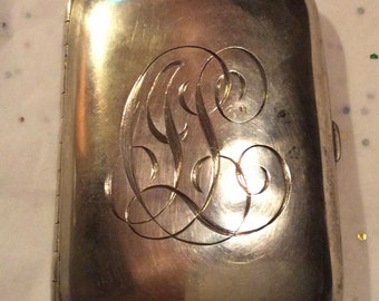 Antique Sterling Silver Victorian Card Case