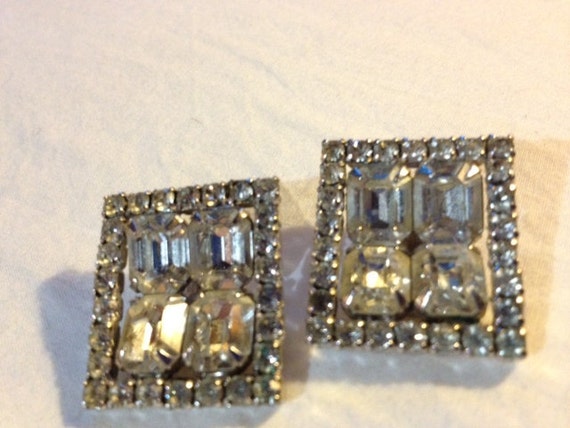 Vintage + Statement Rhinestone Earrings SALE! - image 1