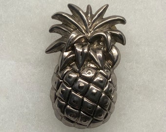 Vintage Silver Pineapple Brooch Pin