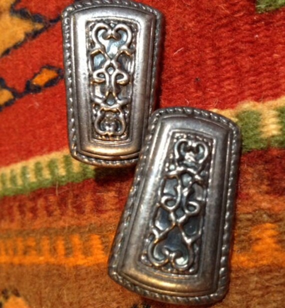 Sale - Vintage Handmade Sterling Silver Earrings … - image 3