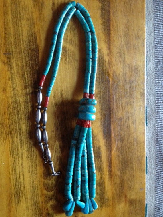 Sale Handmade Vintage Native American Old Pawn Turquoise