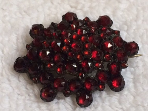 Sale - Antique Victorian Bohemian Garnet Brooch P… - image 1