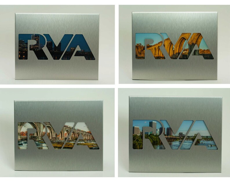 RVA Silver Photo Frame Richmond Va Landscape Picture Frame Etsy