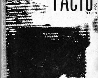 Może przedstawiać: Czarno-biała okładka czasopisma z tytułem "IPSO FACTO" i tekstem "VOL. 1 NO. 1" oraz "1,50 €".