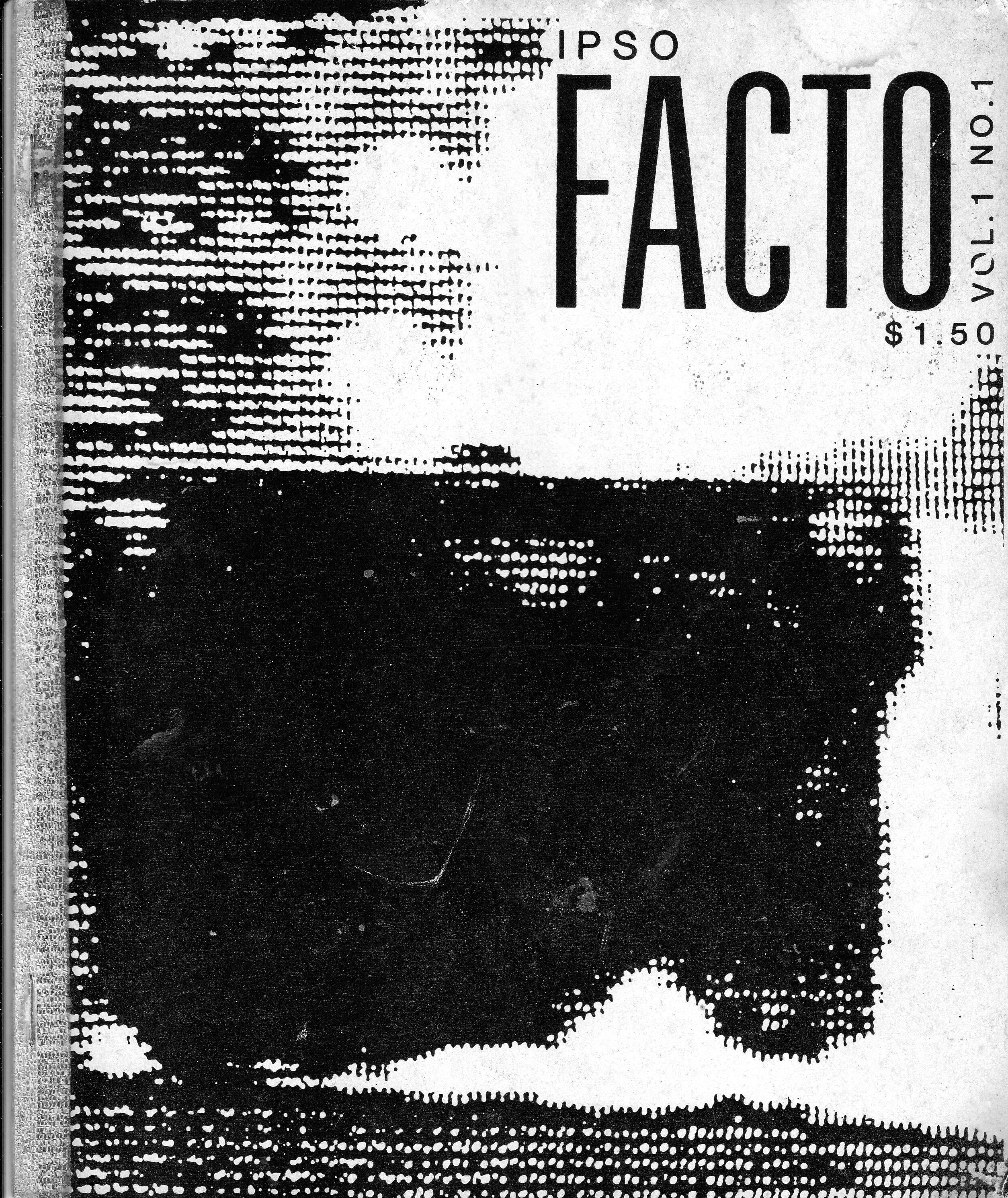 Ipso Facto Magazine – Issue One, Electronic Music 'zine '80s - Etsy