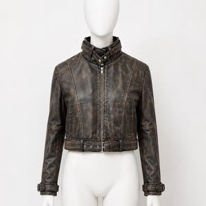 Handmade Red Hood Leather Jacket, Jason Todd Cosplay Costume, Distressed Brown Superhero Biker Coat