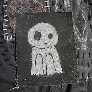 Hand-Printed Kodama Canvas Patch | Princess Mononoke Inspired