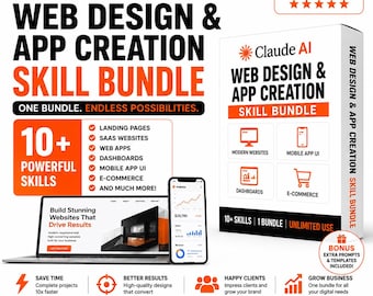 Claude AI Web Design Skill, Landing Page Generator, Website UI UX Designer, SaaS Website Builder, Web App Design Prompt Website Designing
