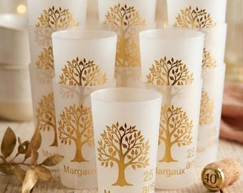 Gobelet personnalisé prénom – anniversaire, EVJF, mariage, baptême – Cadeau invité fête