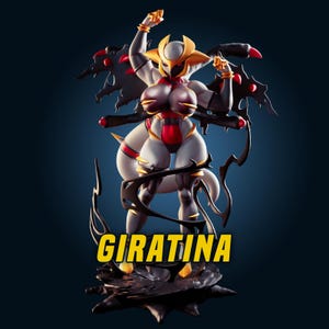 Void Dragon Queen STL | Abyssal Shadow Dragon Maiden 3D Print Model