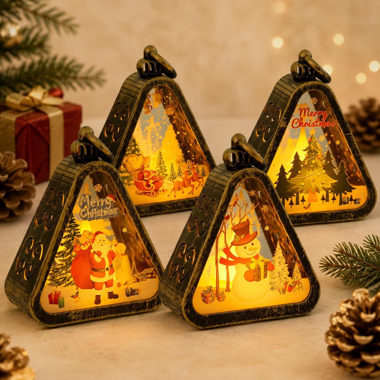 Vintage Glass Christmas Ornament Lamp - Etsy - Page 4