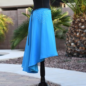 Two-Layer Tango Dance Skirt with Crystals -  Madame Nel - Limited Quantity