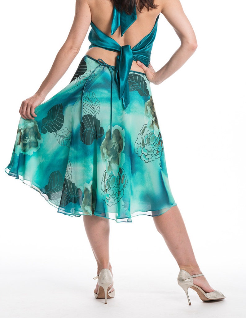 Argentine Tango Skirt Madame Anies. Doublelayered Dance Etsy