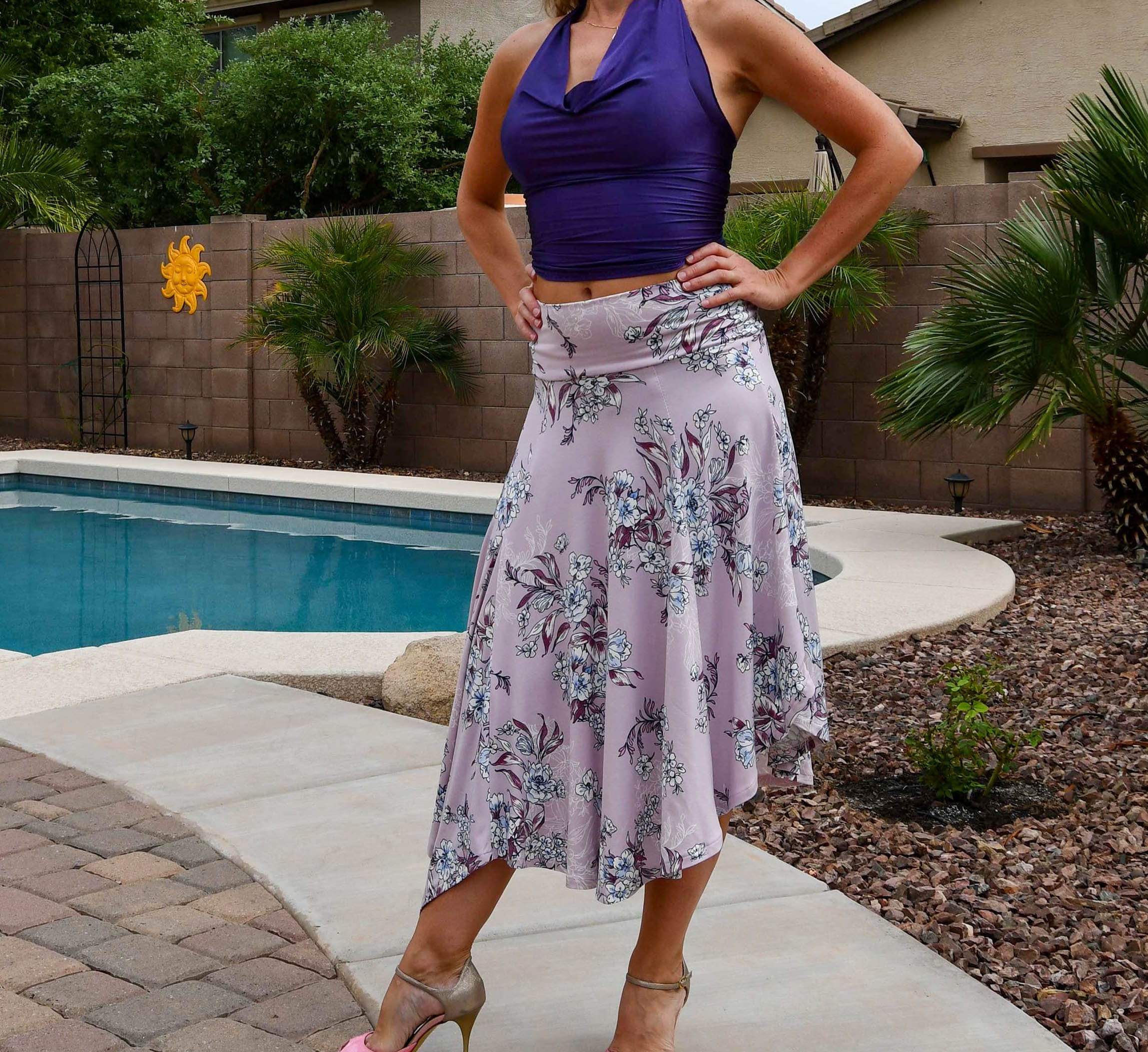 Stretchable Tango Dance Skirt - Madame Lila - Etsy display picture 1